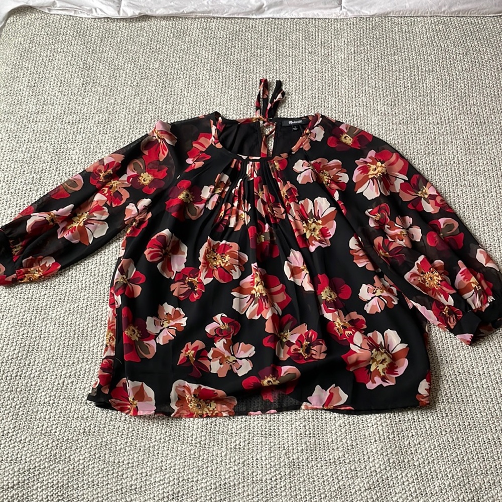 Madewell Floral blouse. Size S.